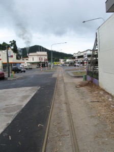 Mossman, the sugar town with cane trains chugging up the centre of the main street.